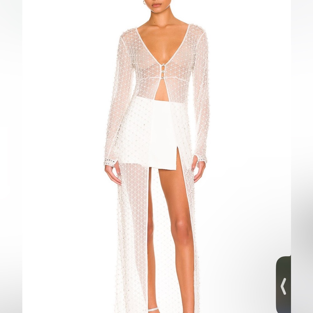 Retrofete Bridal Marcel Duster in White